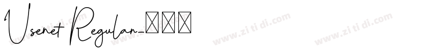 Usenet Regular字体转换